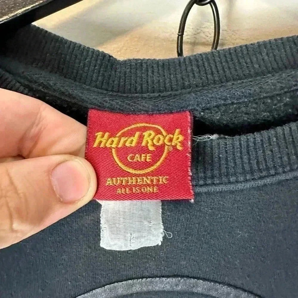 Vintage  Hard Rock Cafe Tonal Logo Crewneck Small - Picture 3 of 5